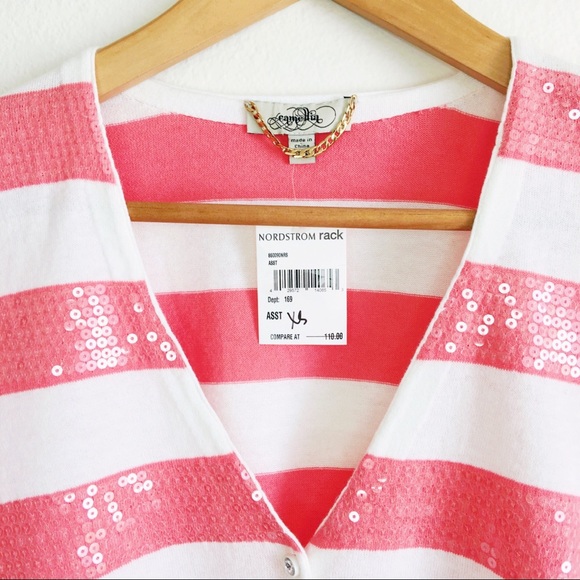 Camellia Sequin Striped Cardigan - Picture 5 of 5